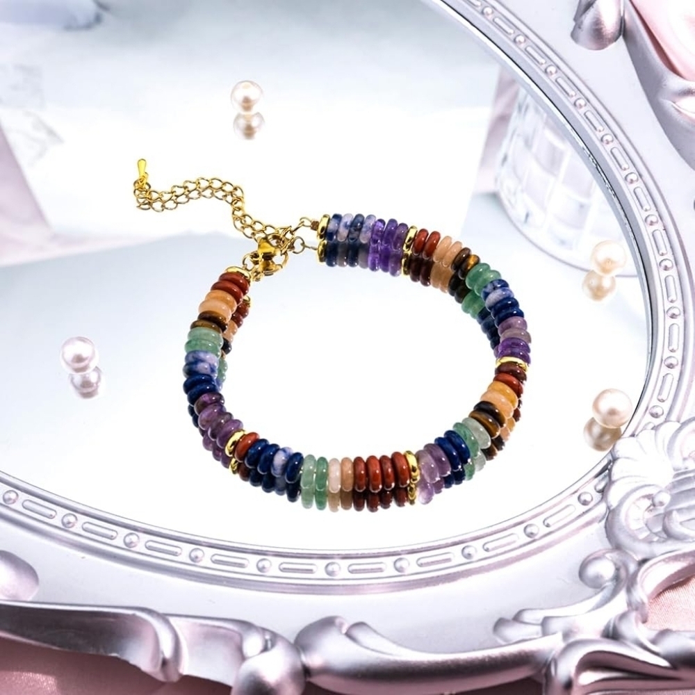Chakra Healing Crystal Beaded Bracelet